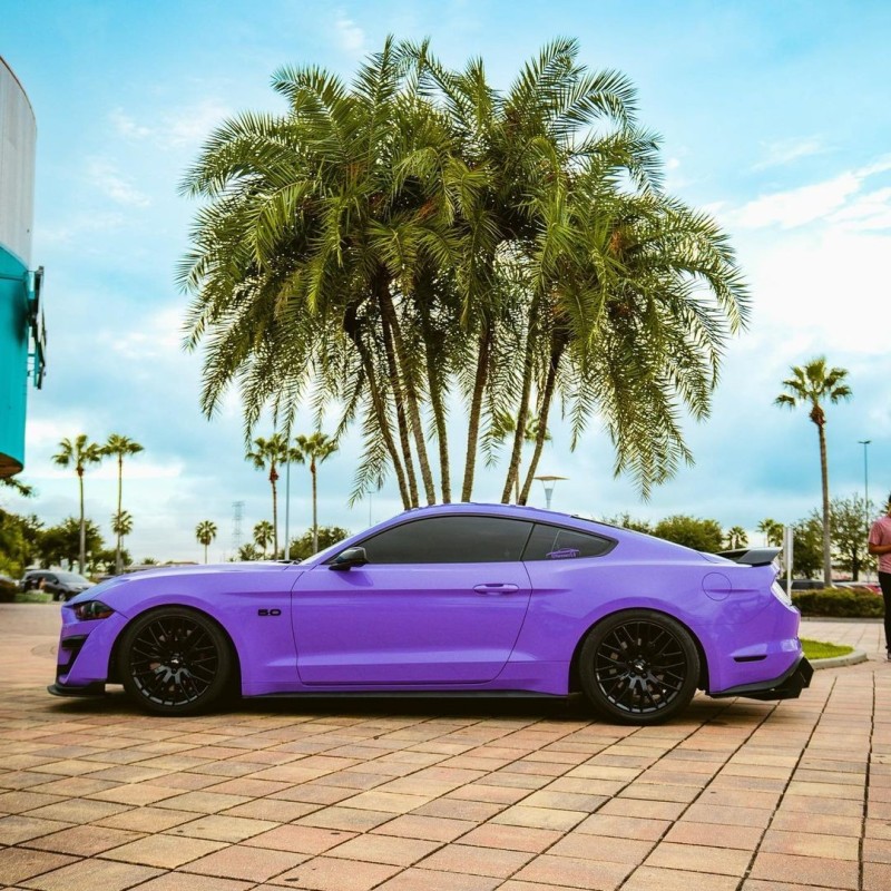 Glossy Lavender Purple Car Wrap Two
