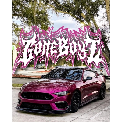 Ravoony Plus PET Glossy Metallic Rubellite Purple Vinyl Wrap 02