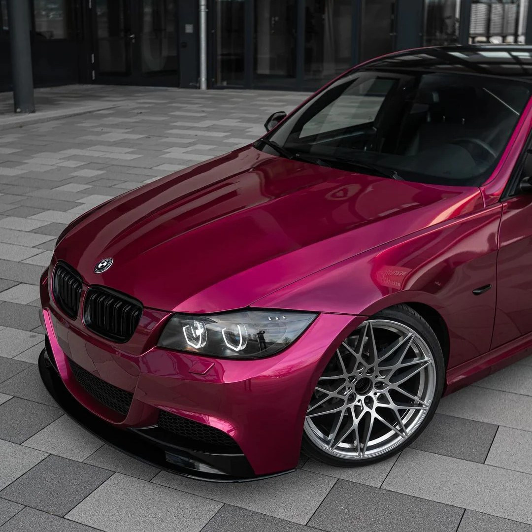Ravoony Plus PET Glossy Metallic Rubellite Purple Vinyl Wrap