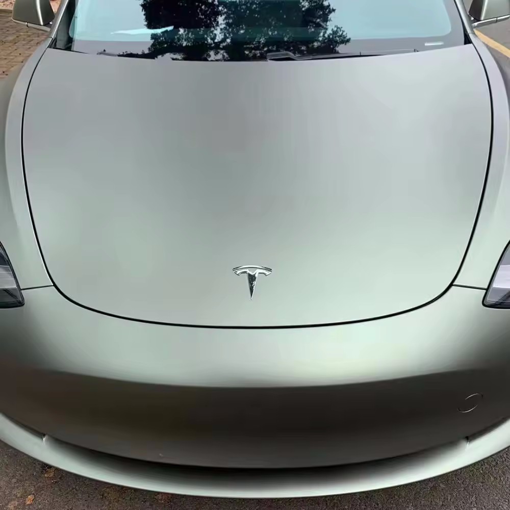 Ravoony Plus Ultra Matte Green Grey Car Wrap