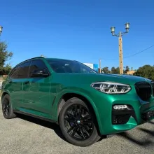 Gloss Paint Metallic Isle Of Man Green Car Vinyl Wrap