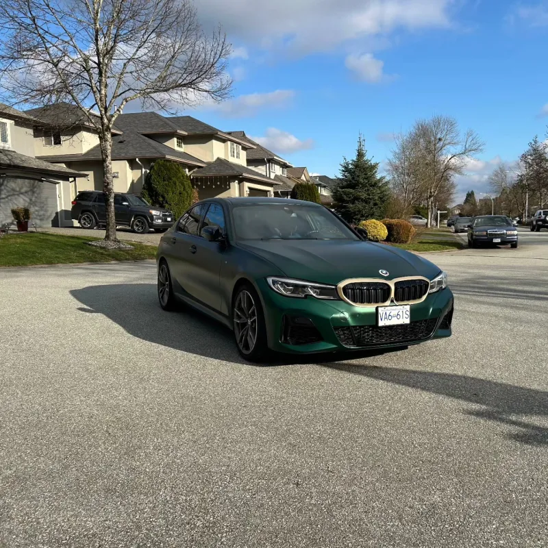 Matte Venom Green Car Wrap