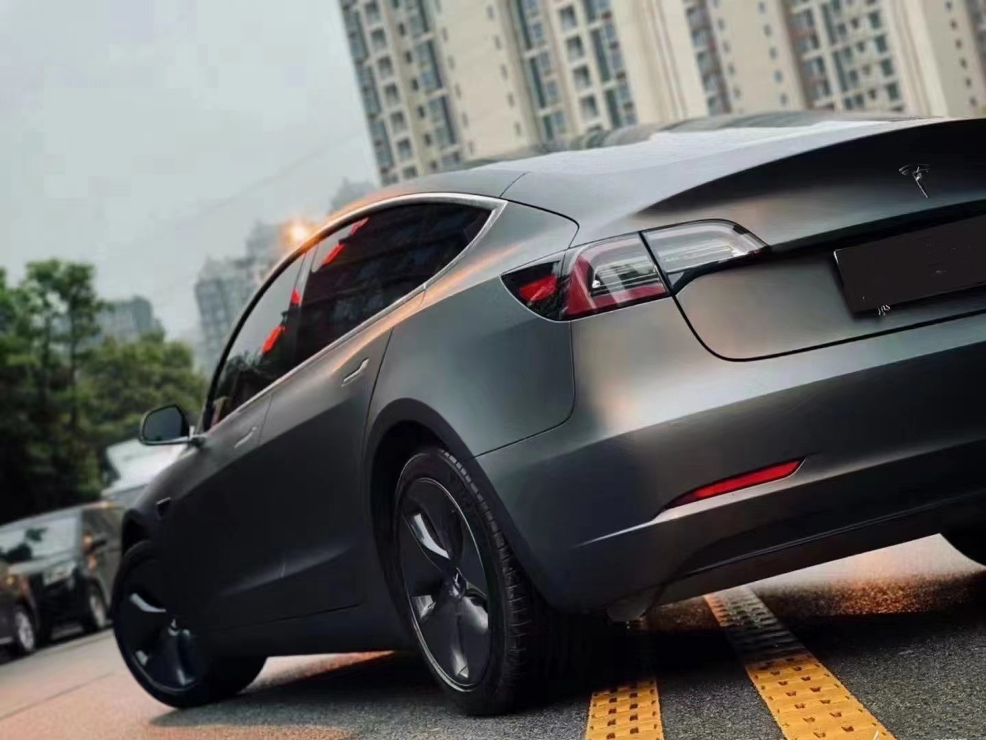 Ravoony Plus Matte Pearl Metal Grey Car Vinyl Wrap