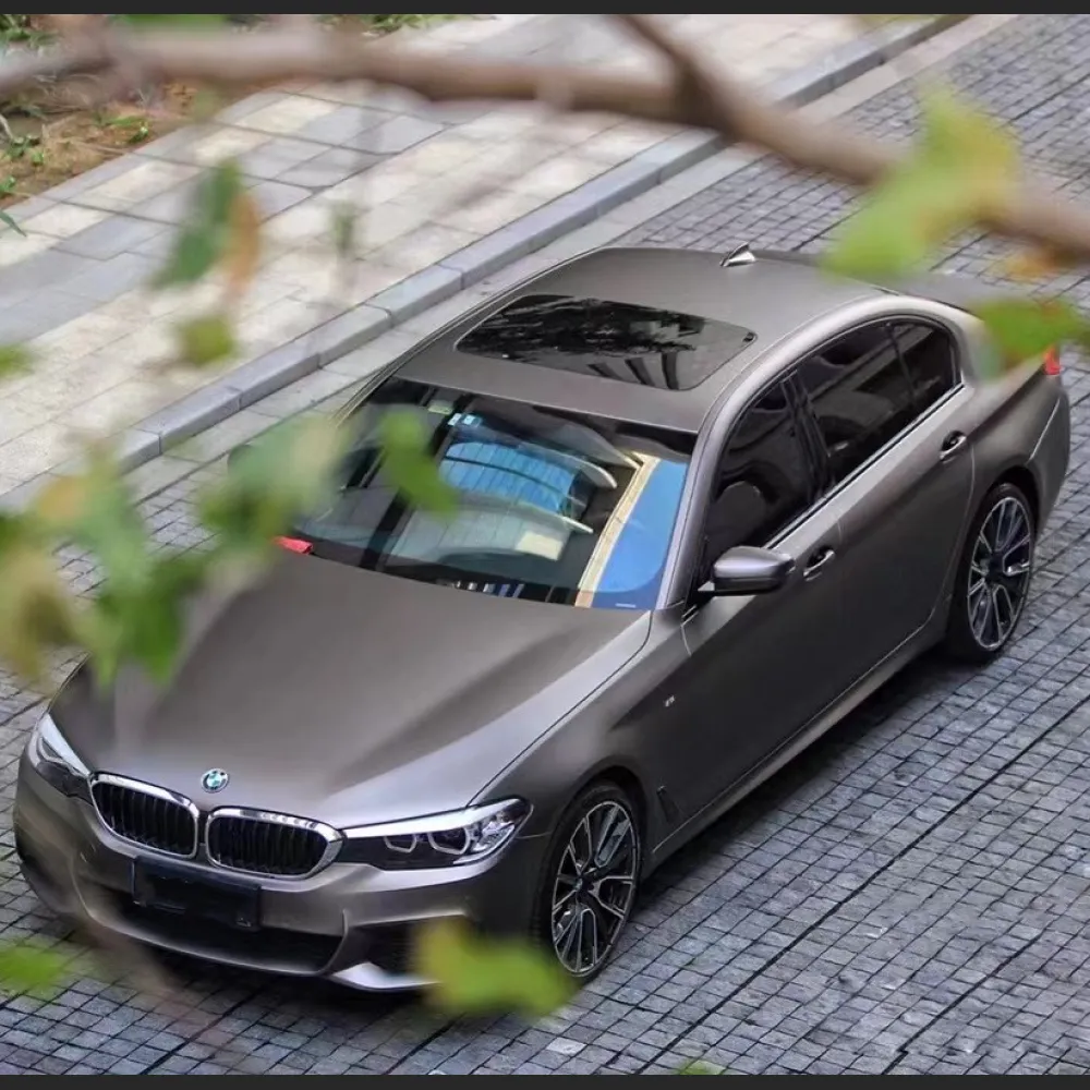 Ravoony Plus Ultra- Matte Metallic Charcoal Grey Car Vinyl Wrap