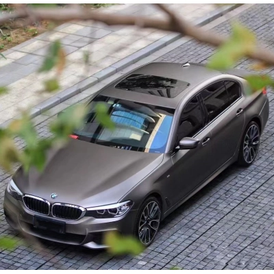 Ravoony Plus Ultra- Matte Metallic Charcoal Grey Car Vinyl Wrap 02