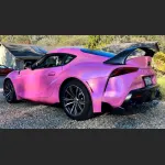 Ravoony Plus Glossy Laser Pink Car Vinyl Wrap