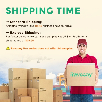 Ravoony Plus A4 Sample Car Vinyl Wrap Shipping Charge 02