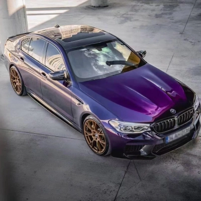 Ravoony Plus Gloss Midnight Purple Car Vinyl Wrap 01