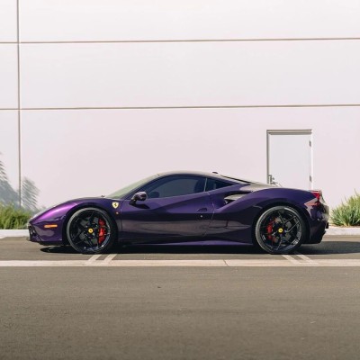 Ravoony Plus Gloss Midnight Purple Car Vinyl Wrap 01