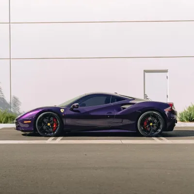 Ravoony Plus Gloss Midnight Purple Car Vinyl Wrap 02