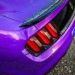 Ravoony Plus PET Glossy Explosion Purple Car Vinyl Wrap