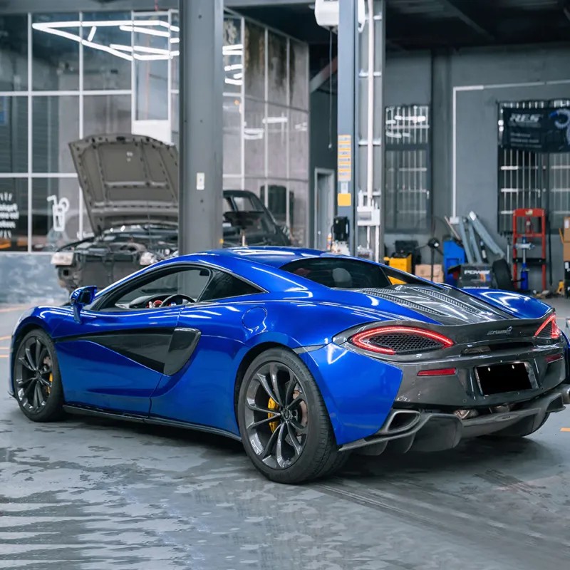 Ravoony Plus Tesla Gloss Deep Blue Vinyl Car Wrap