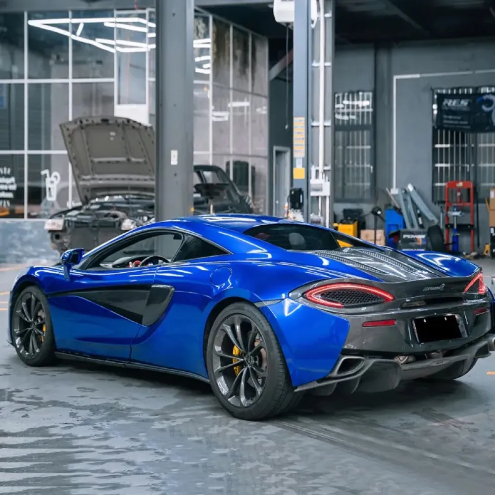 Ravoony Plus Tesla Gloss Deep Blue Vinyl Car Wrap