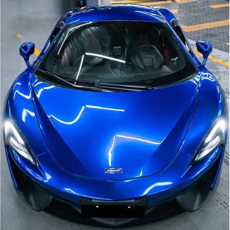 Ravoony Plus Tesla Gloss Deep Blue Vinyl Car Wrap