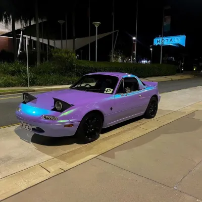 Ravoony Plus Twin Candy Purple Green Car Wrap 02