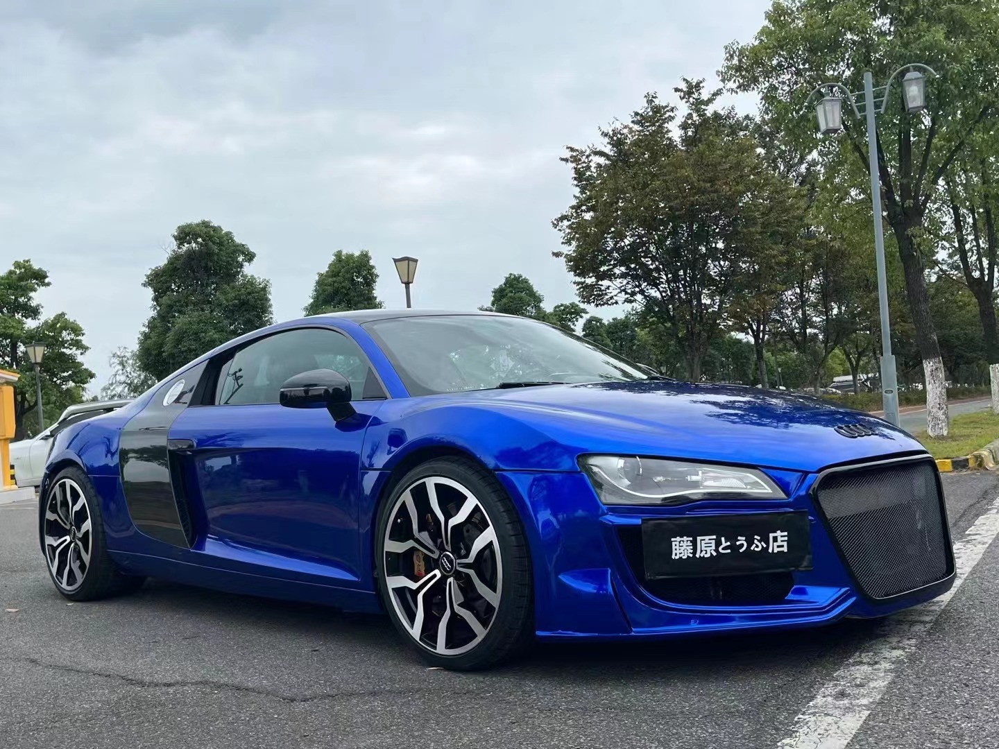 Ravoony Plus Tesla Gloss Deep Blue Vinyl Car Wrap