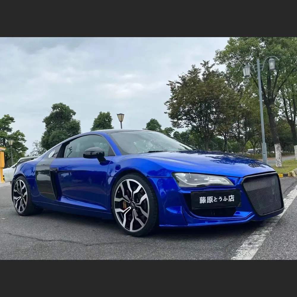 Ravoony Plus Tesla Gloss Deep Blue Vinyl Car Wrap