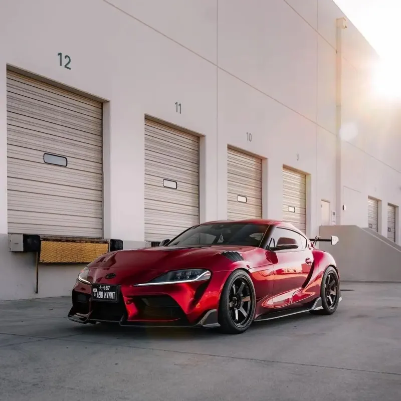 Ravoony Plus Gloss Metallic Vampire Red Vinyl Car Wrap