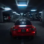 Ravoony Plus Gloss Metallic Vampire Red Vinyl Car Wrap