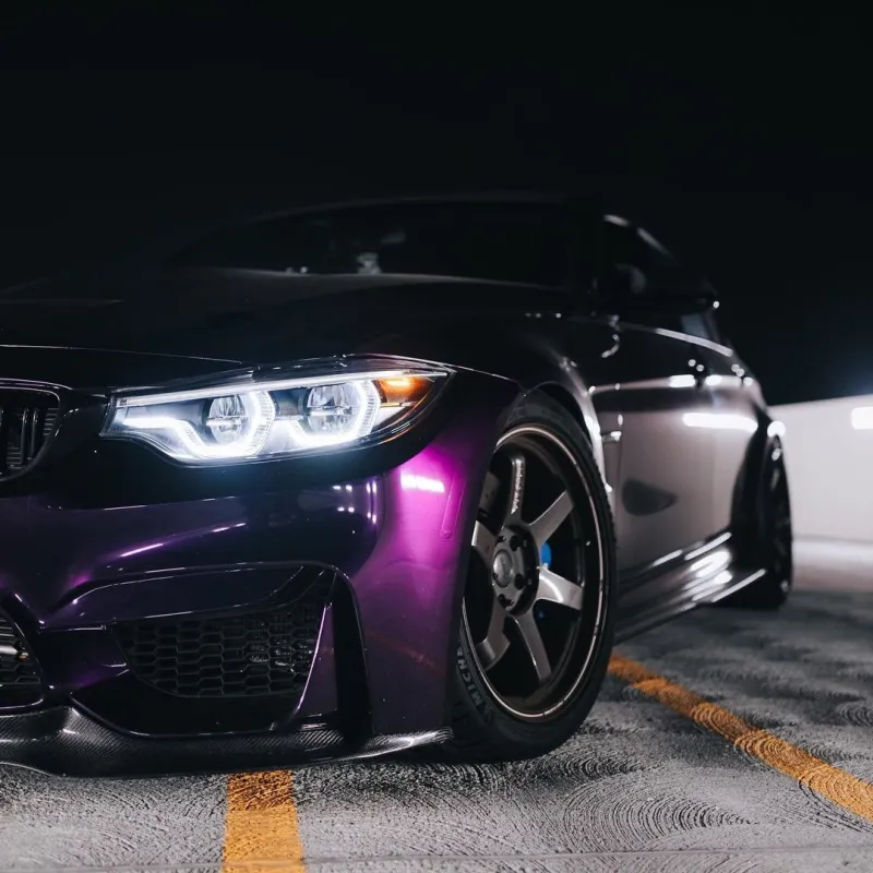 Ravoony Plus Gloss Midnight Purple Car Vinyl Wrap