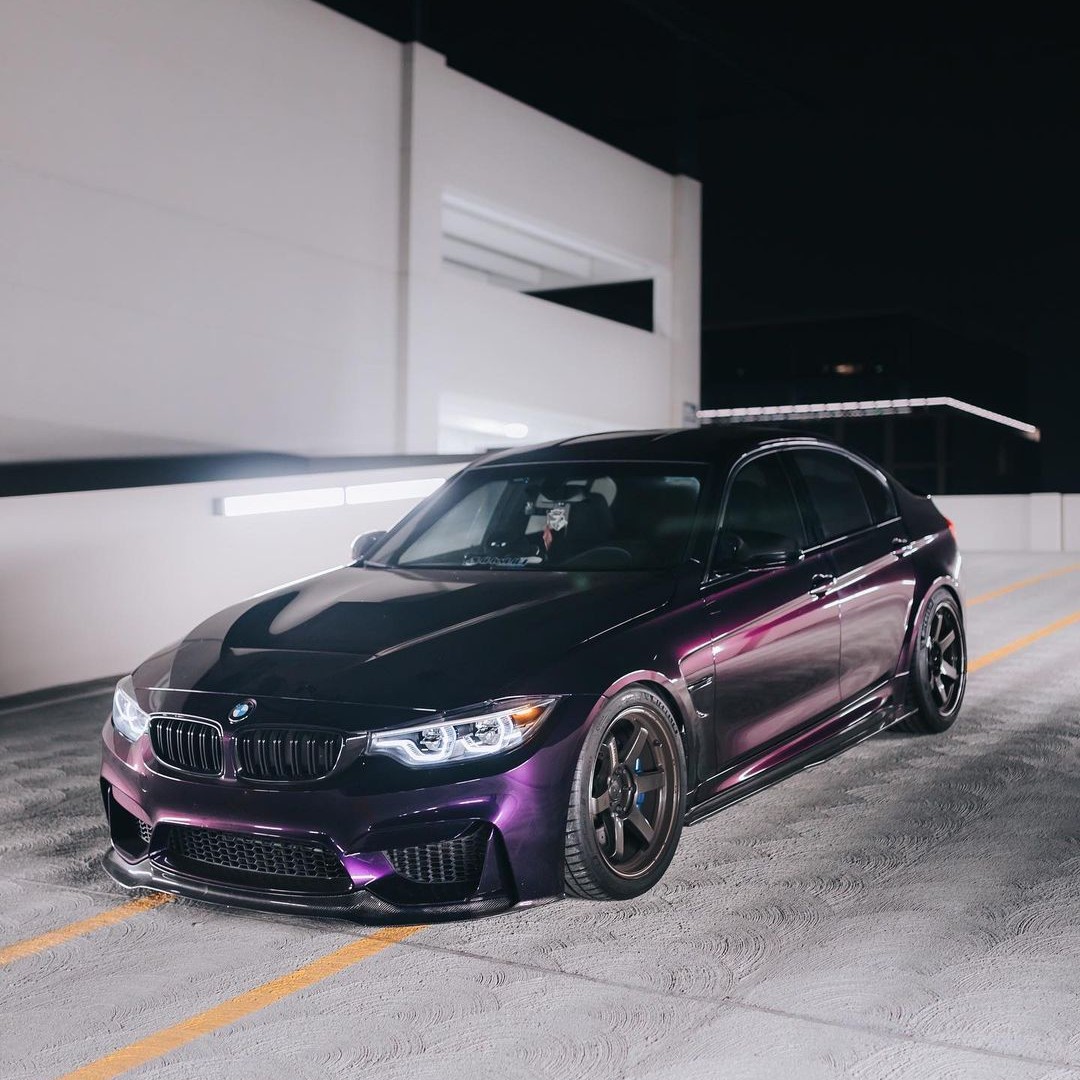 Ravoony Plus Gloss Midnight Purple Car Vinyl Wrap