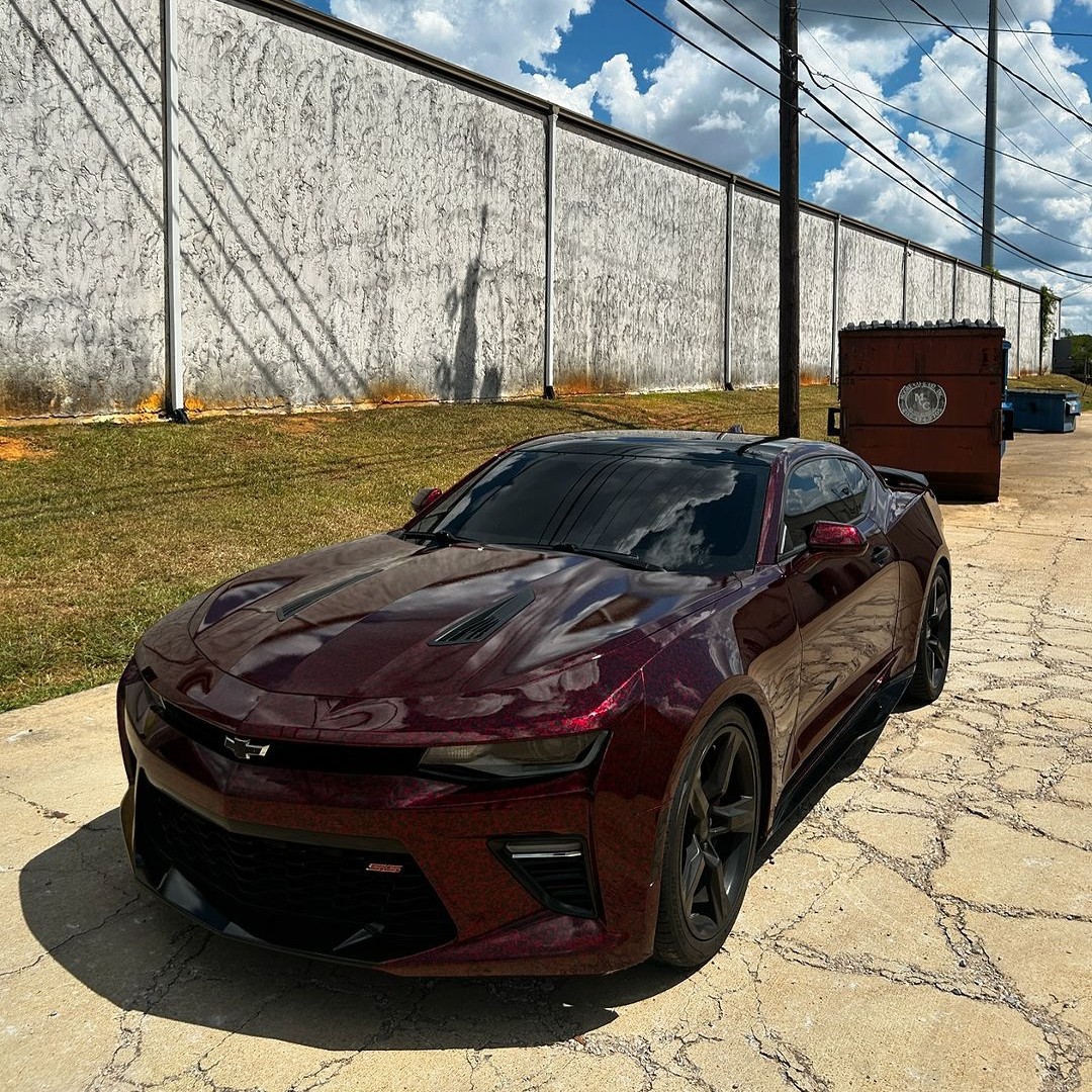 Ravoony Plus Glossy Carbon Fiber Forging Red Vinyl Car Wrap