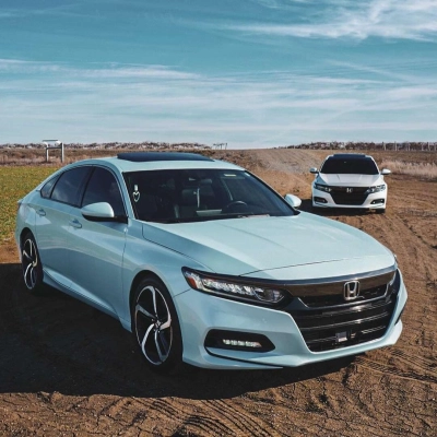 Ravoony Plus Glossy Macaron Jazz Blue Car Vinyl Wrap 02