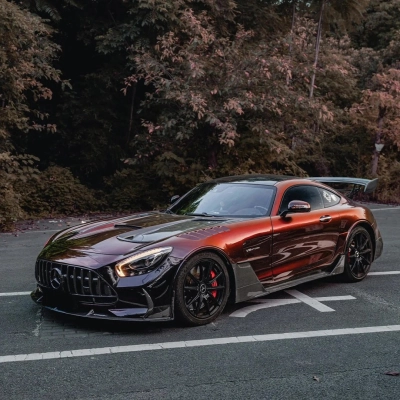 Ravoony Plus PET Gloss Color Shift Rainbow Drift Black Red Vinyl Wrap 02