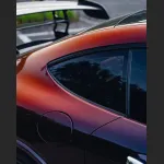 Ravoony Plus PET Gloss Color Shift Rainbow Drift Black Red Vinyl Wrap