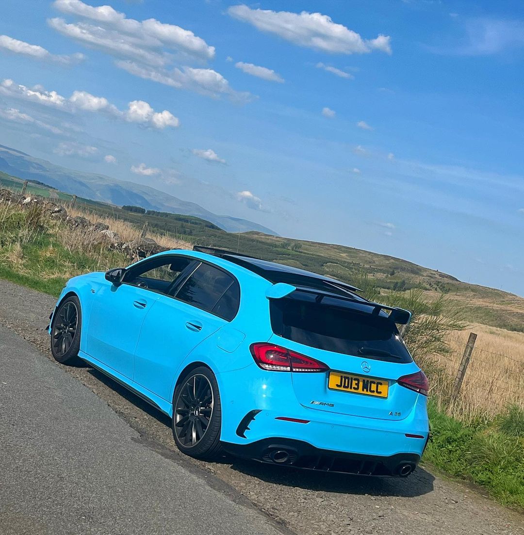 Ravoony Plus PET Glossy Crystal Blue Sky Car Vinyl Wrap