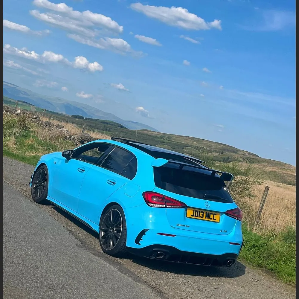 Ravoony Plus Glossy Crystal Blue Sky Car Vinyl Wrap