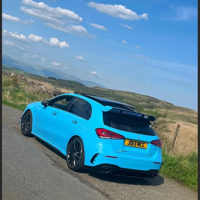 Time-Limited Sale Ravoony Plus Glossy Crystal Blue Sky Car Vinyl Wrap