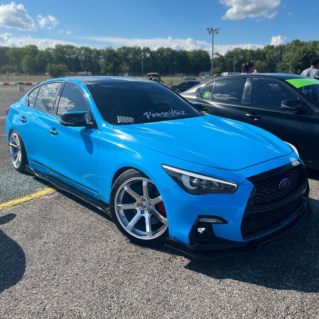 Ravoony Plus PET Glossy Crystal Blue Sky Car Vinyl Wrap