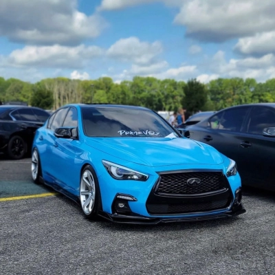 Ravoony Plus PET Glossy Crystal Blue Sky Car Vinyl Wrap 02