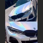 Ravoony Plus Glossy Laser White Car Vinyl Wrap