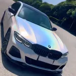 Ravoony Plus Glossy Laser White Car Vinyl Wrap