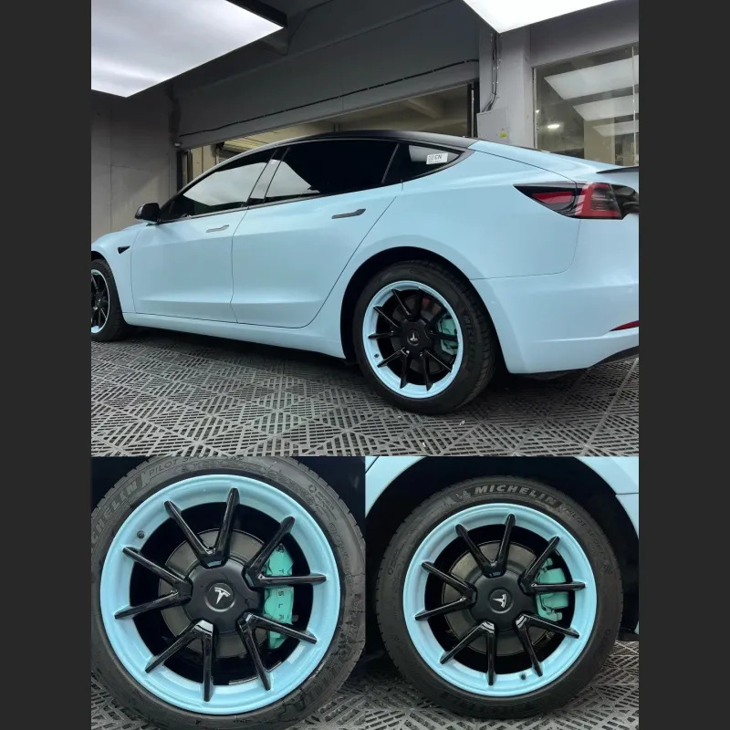 Ravoony Plus Matte Glacier Blue Car Wrap