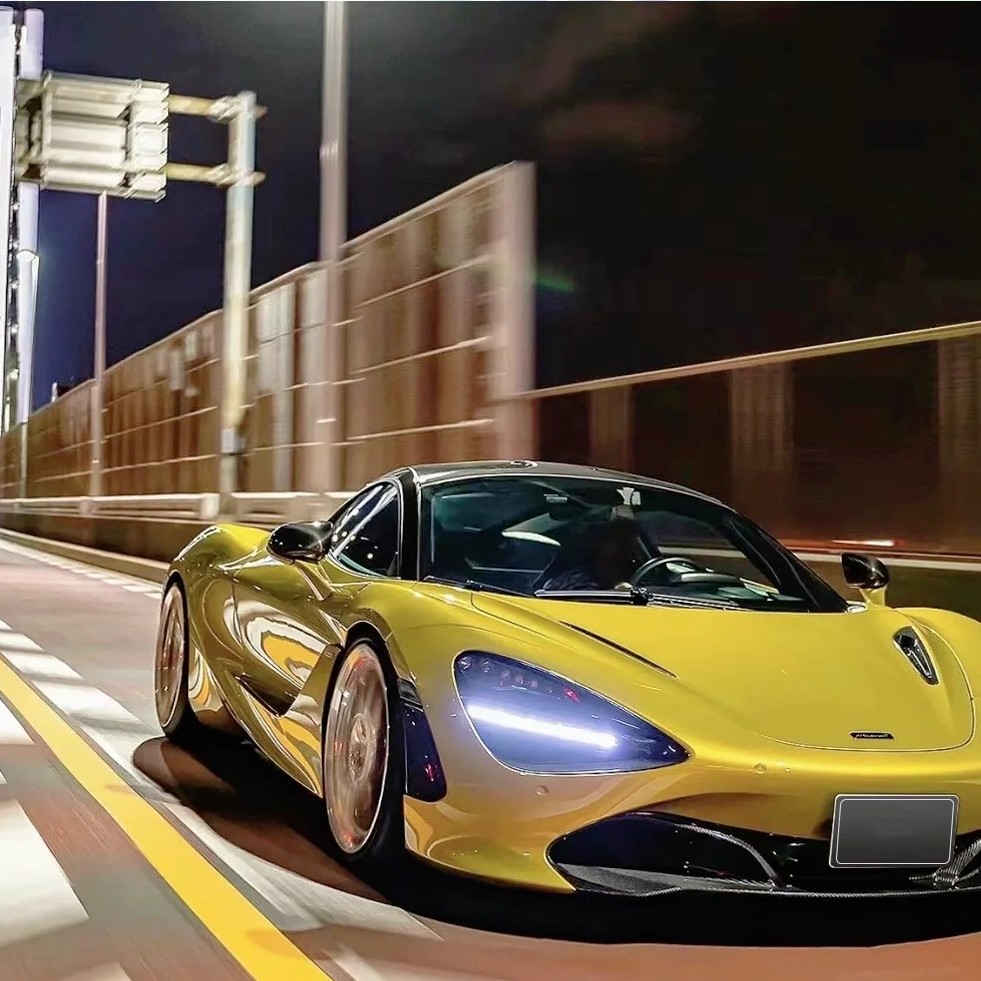 Ravoony Plus Glossy Metallic BMW M4 Paint Lemon Yellow Car Wrap