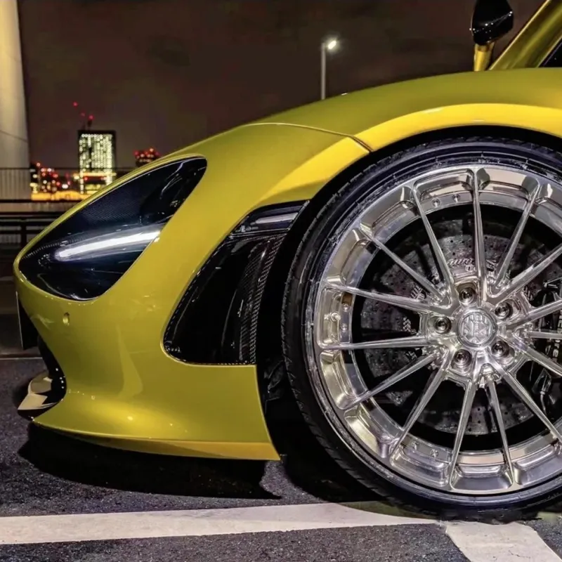 Ravoony Plus Glossy Metallic BMW M4 Paint Lemon Yellow Car Wrap