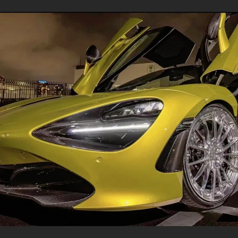 Ravoony Plus Glossy Metallic BMW M4 Paint Lemon Yellow Car Wrap