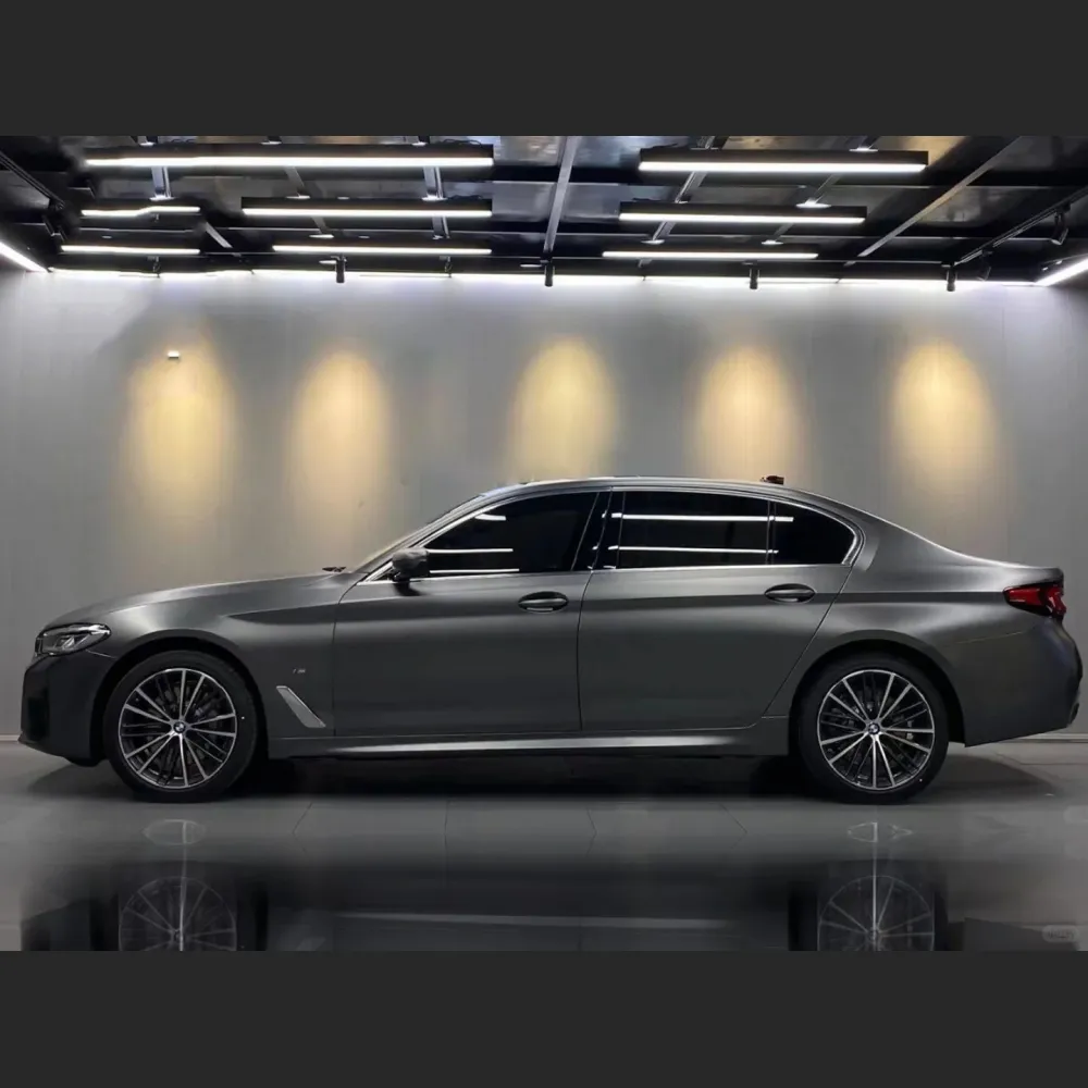 Ravoony Plus Matte Metallic Graphite Black Car Vinyl Wrap