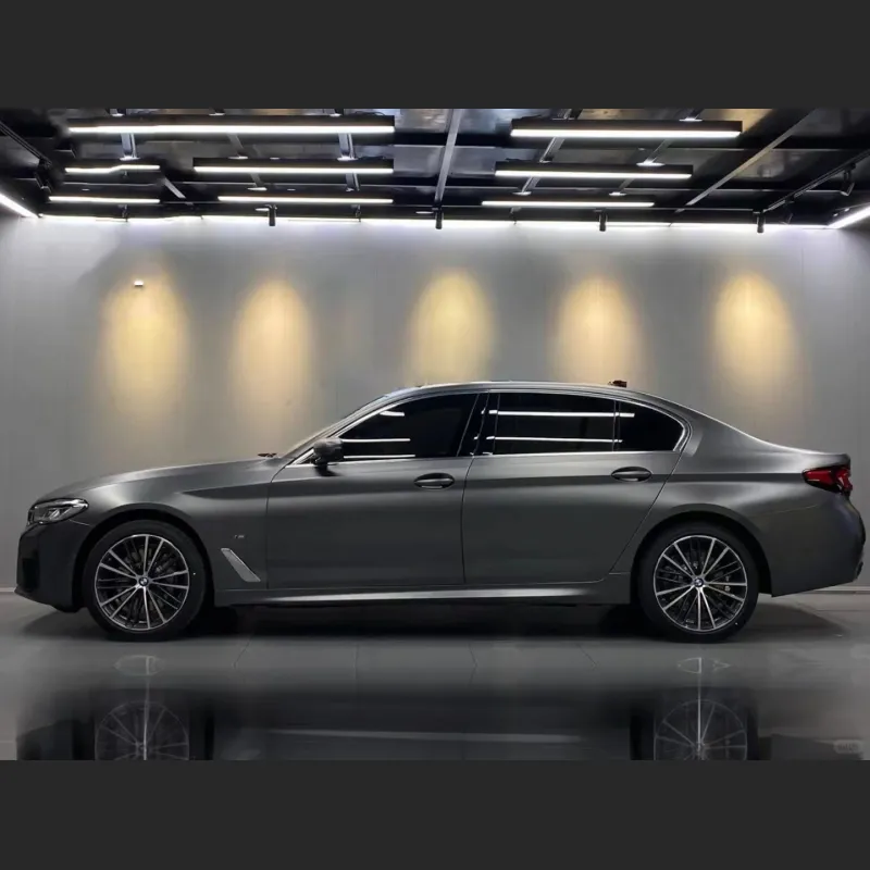 Ravoony Plus Matte Metallic Graphite Black Car Vinyl Wrap