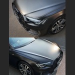 Ravoony Plus Matte Metallic Graphite Black Car Vinyl Wrap