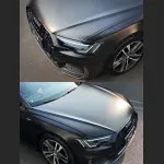 Ravoony Plus Matte Metallic Graphite Black Car Vinyl Wrap