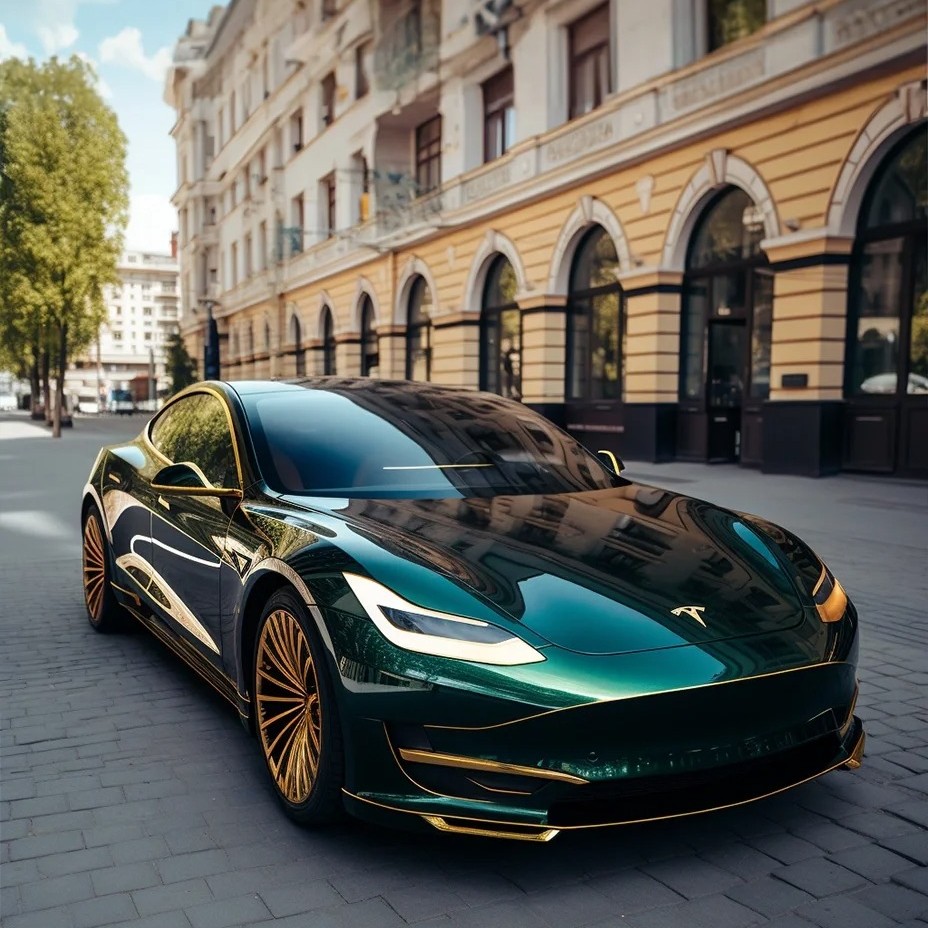 Ravoony Plus Glossy Agate Green Car Vinyl Wrap