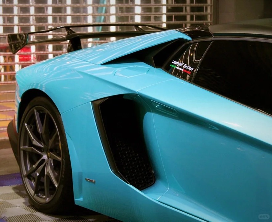  Ravoony Plus Gloss Metal Paint Ocean Blue Car Wrap