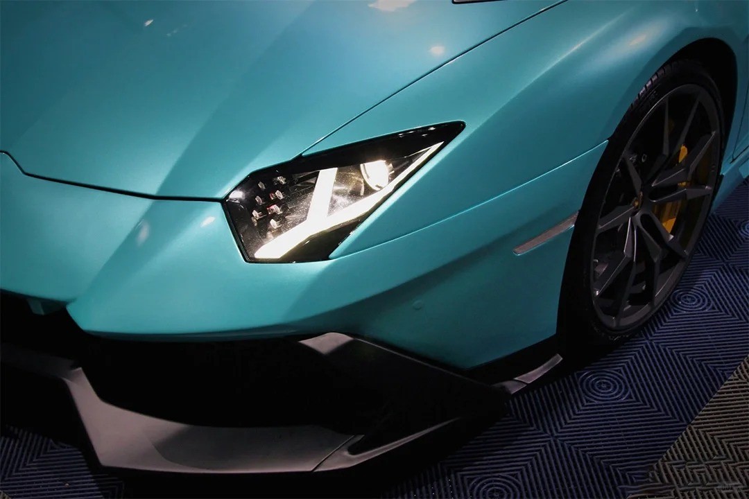  Ravoony Plus Gloss Metal Paint Ocean Blue Car Wrap