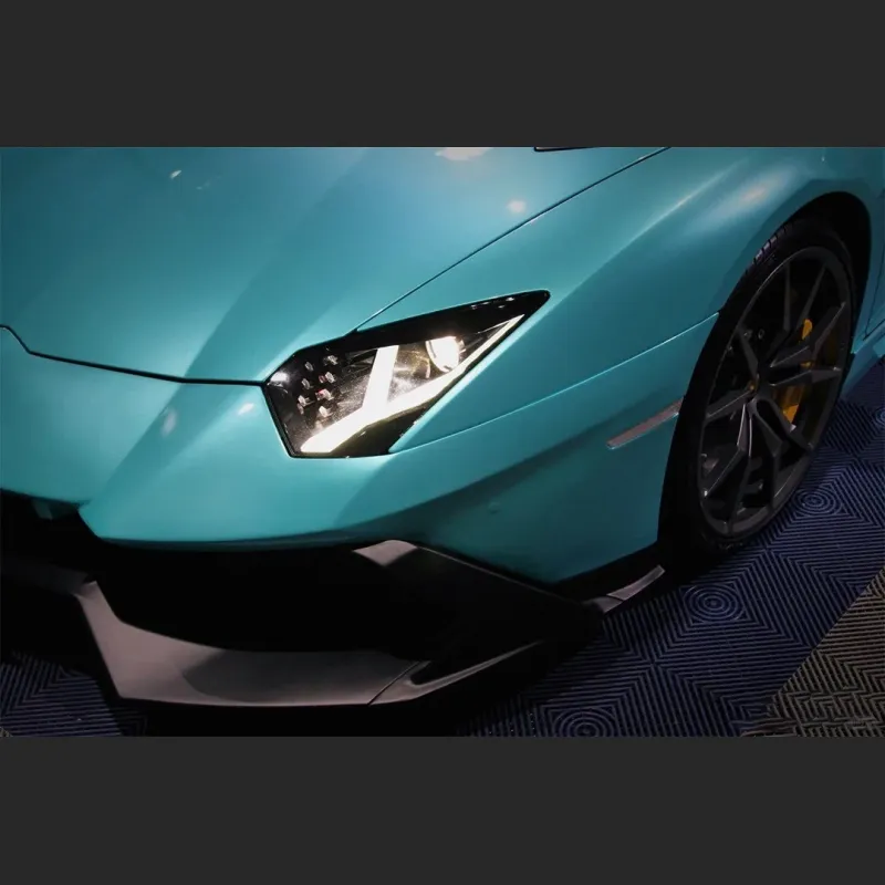  Ravoony Plus Gloss Metal Paint Ocean Blue Car Wrap