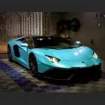  Ravoony Plus Gloss Metal Paint Ocean Blue Car Wrap