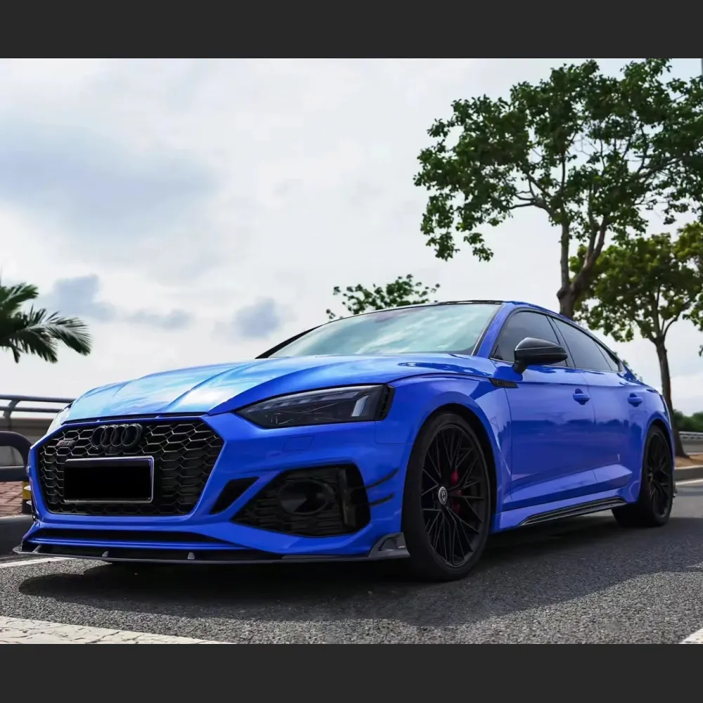 Ravoony Plus Glossy Crystal Royal Blue Car Vinyl Wrap